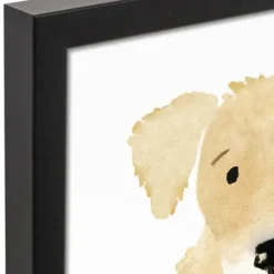 Wall Quotes & Signs-Kirkland's Home Personalized Golden Retriever Canvas Wall Plaque Tan/White