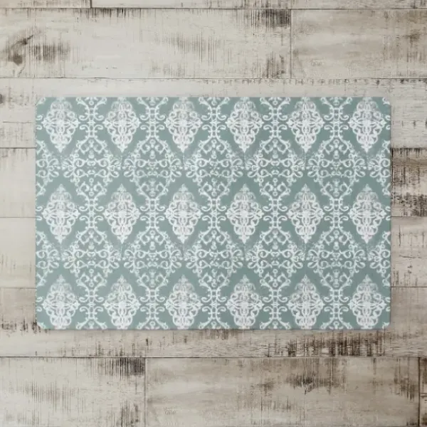 Kitchen & Floor Mats-Kirkland's Home Personalized Gray Kitchen Dance Kitchen Mat Gray/White