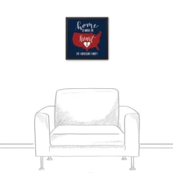 Wall Quotes & Signs-Kirkland's Home Personalized Home Is Where The Heart Is Canvas Blue
