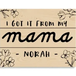 Wall Quotes & Signs-Kirkland's Home Personalized I Got It From My Mama Wood Plaque Tan