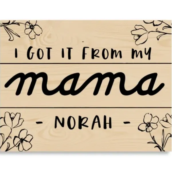 Wall Quotes & Signs-Kirkland's Home Personalized I Got It From My Mama Wood Plaque Tan