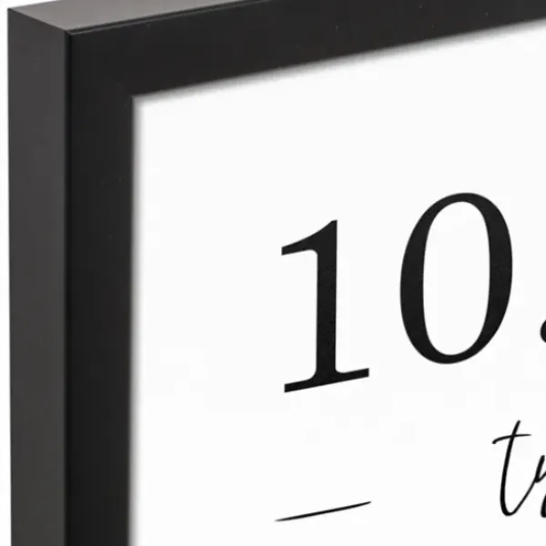 Wall Quotes & Signs-Kirkland's Home Personalized Names & Dates Framed Canvas Print White/Black