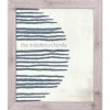 Wall Quotes & Signs-Kirkland's Home Personalized Navy Stripes Framed Wall Plaque Blue/Gray