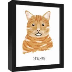 Wall Quotes & Signs-Kirkland's Home Personalized Orange Tabby Cat Canvas Wall Plaque Orange/White