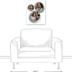 Wall Quotes & Signs-Kirkland's Home Personalized Sage Circle Photo Wall Plaque White/Gray/Green