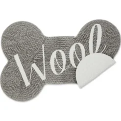 Kitchen & Floor Mats-Kirkland's Home Personalized Sage Fern Monogram Kitchen Mat White/Green