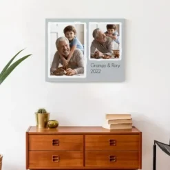Wall Quotes & Signs-Kirkland's Home Personalized Simple Double Canvas Art Print Blue