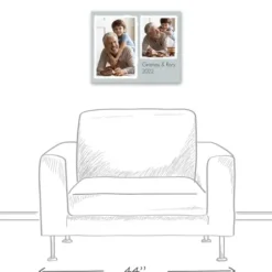 Wall Quotes & Signs-Kirkland's Home Personalized Simple Double Canvas Art Print Blue