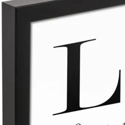 Wall Quotes & Signs-Kirkland's Home Personalized Simple Love Framed Canvas Wall Plaque White/Black