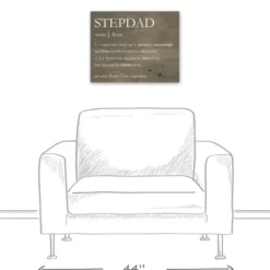 Wall Quotes & Signs-Kirkland's Home Personalized Stepdad Definition Canvas Wall Plaque Brown/White