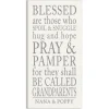 Wall Quotes & Signs-Kirkland's Home Personalized Those Grandparents Canvas Wall Plaque White/Gray