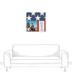 Wall Quotes & Signs-Kirkland's Home Personalized Usa Flag Canvas Art Print White/Red/Blue