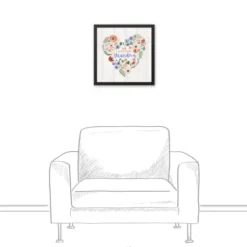 Wall Quotes & Signs-Kirkland's Home Personalized We Love You Floral Framed Art Print White/Multi