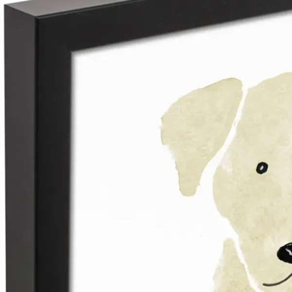 Wall Quotes & Signs-Kirkland's Home Personalized Yellow Labrador Canvas Wall Plaque Tan/Yellow/White