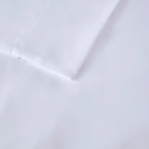 Bed Sheets-Kirkland's Home Petal Blossom Hem Microfiber 4-Pc. King Sheet Set White/Blue