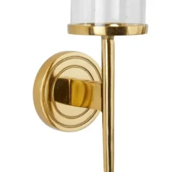 Sconces-Kirkland's Home Pierre Polished Stem Sconce Gold