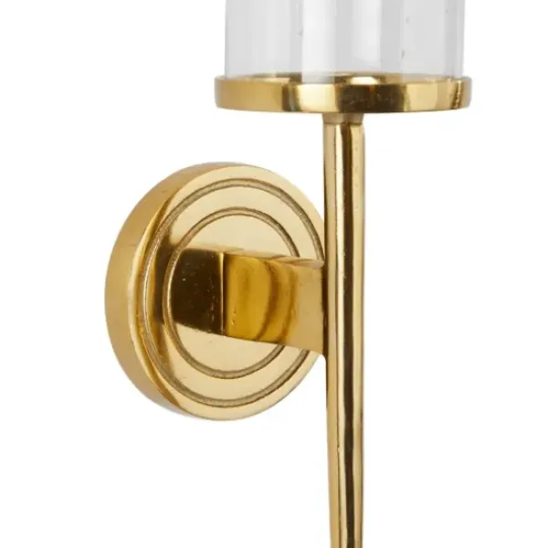 Sconces-Kirkland's Home Pierre Polished Stem Sconce Gold