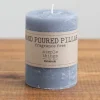 Candles-Kirkland's Home Pillar Unscented Candle, 4 In. Gray