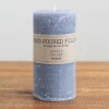Candles-Kirkland's Home Pillar Unscented Candle, 6 In. Gray