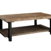Coffee Tables-Kirkland's Home Pine Wood And Metal Coffee Table Brown