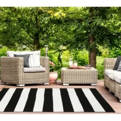 Outdoor Rugs-Kirkland's Home Pink And Cream Floral Tile Outdoor Area Rug, 4X6 Pink/Tan