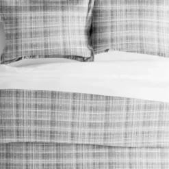 Duvets-Kirkland's Home Plaid Polka Dot 2-Pc. Twin Duvet Cover Set Gray