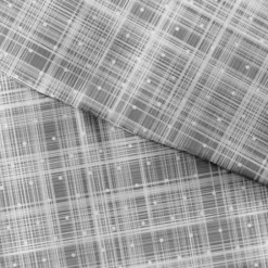 Duvets-Kirkland's Home Plaid Polka Dot 2-Pc. Twin Duvet Cover Set Gray