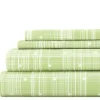 Bed Sheets-Kirkland's Home Plaid Polka Dot 3-Pc. Twin Sheet Set Green