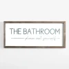 Wall Quotes & Signs-Kirkland's Home Please Seat Yourself Framed Wall Plaque White/Black