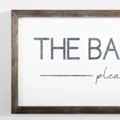 Wall Quotes & Signs-Kirkland's Home Please Seat Yourself Framed Wall Plaque White/Black