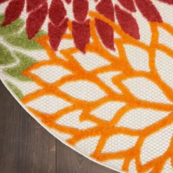 Outdoor Rugs-Kirkland's Home Polyester Cross Stripe Outdoor Area Rug Blue
