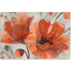 Canvas Art-Kirkland's Home Popping Poppies Canvas Art Print, 48X32 In. Orange/White