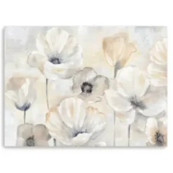 Canvas Art-Kirkland's Home Poppy Garden Landscape Canvas Art Print Gray