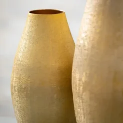 Vases-Kirkland's Home Porcelain Ribbed Vases, Set Of 2 White
