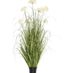 Trees & Topiaries-Kirkland's Home Potted Flowering Grass, 36 In.