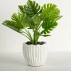 Arrangements & Greenery-Kirkland's Home Potted Palm Leaves Arrangement Green