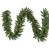 Arrangements & Greenery-Kirkland's Home Pre-Lit Camdon Fir Garland, 50 Ft. Green