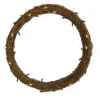 Wreaths-Kirkland's Home Pre-Lit Light Woven Vine Wreath Brown