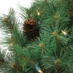 Wreaths-Kirkland's Home Pre-Lit Royal Oregon Pine Wreath Green