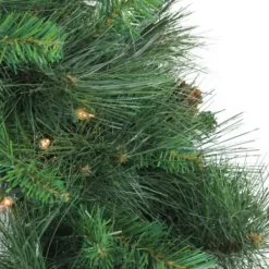 Wreaths-Kirkland's Home Pre-Lit White Valley Pine Wreath Green