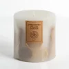 Candles-Kirkland's Home Pressed Citrus Unscented Pillar Candle, 4 In. White
