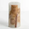 Candles-Kirkland's Home Pressed Citrus Unscented Pillar Candle, 6 In. White
