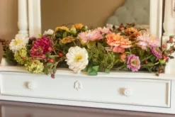 Arrangements & Greenery-Kirkland's Home Pretty Peony Garden Mix Arrangement Pink/Green/Orange/Purple