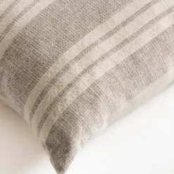 Pillows-Kirkland's Home Providence Stripe Pillow Ivory
