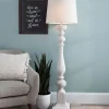 Floor Lamps-Kirkland's Home Prussia White Floor Lamp Ivory