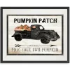 Wall Quotes & Signs-Kirkland's Home Pumpkin Patch Black Truck Giclee Canvas Art Print Tan/Gray/Black