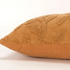 Pillows-Kirkland's Home Pumpkin Stonewash Botanical Pillow Orange