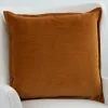 Pillows-Kirkland's Home Pumpkin Velvet Duck Feather Throw Pillow Orange