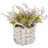 Arrangements & Greenery-Kirkland's Home Purple Lily Of The Valley Arrangement In Basket Purple/Green