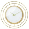 Clocks-Kirkland's Home Radial Wire Metal Wall Clock Gold